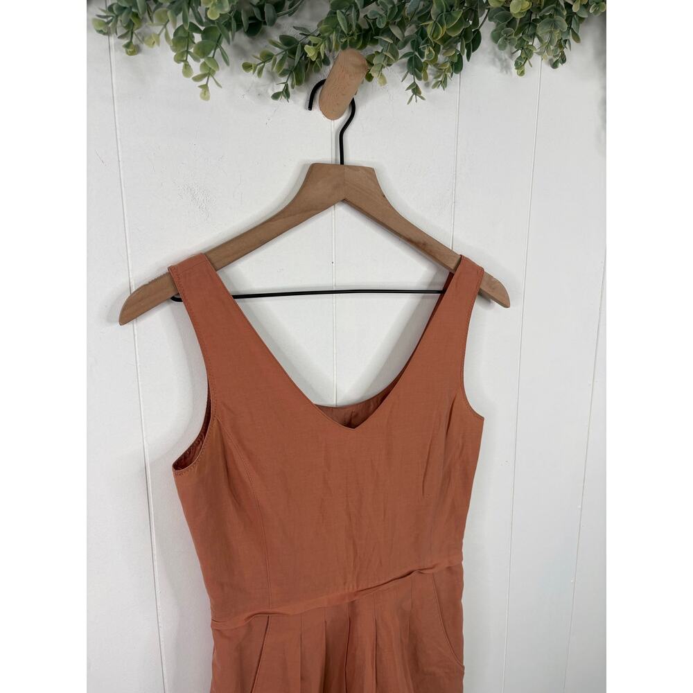 ❣️5/$25 J.Crew Delaney Peach Eyelet Mini Dress Size 00 Sleeveless Coquette - Picture 3 of 8
